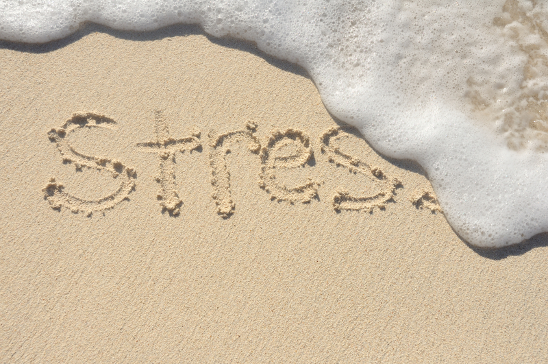 stress written into sand